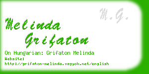 melinda grifaton business card